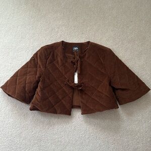 Brown Quilted Jacket